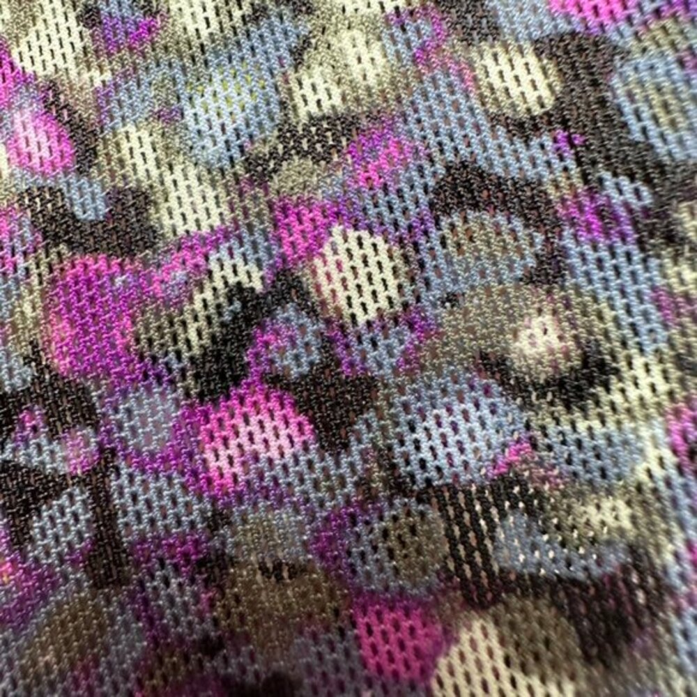WHBM Abstract Mesh Tiered Wrap Midi Dress 6‎ Fairy Grunge Pointillist Whimsigoth - Picture 6 of 13